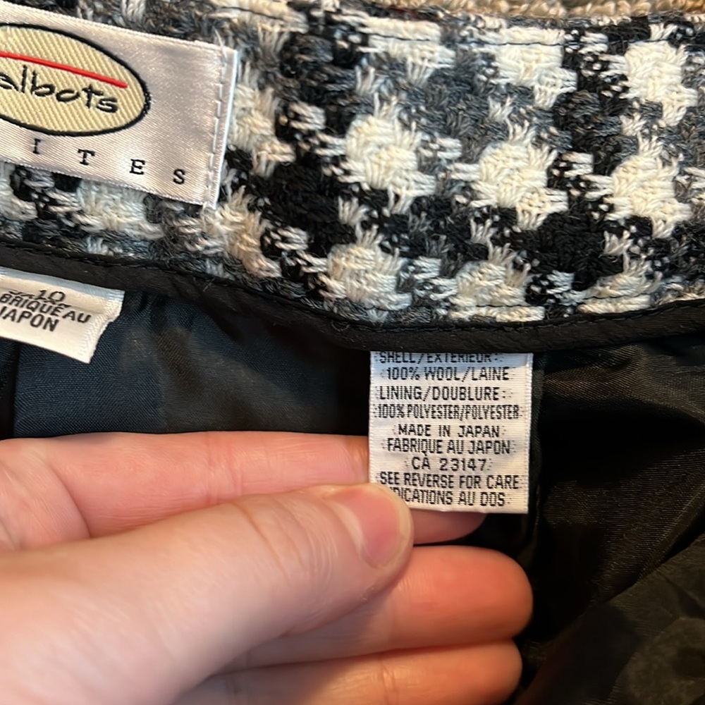 Talbots Petites Wool Patterned Pants - image 3